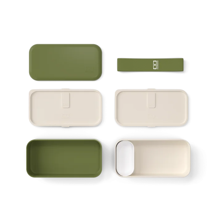 Monbento Lunch Box pour enfants sans BPA Original - Olive
