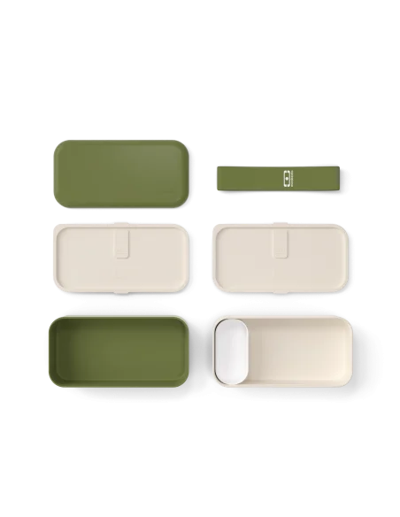 Monbento Original lunch box for children BPA free - recycled Olive — photo 3