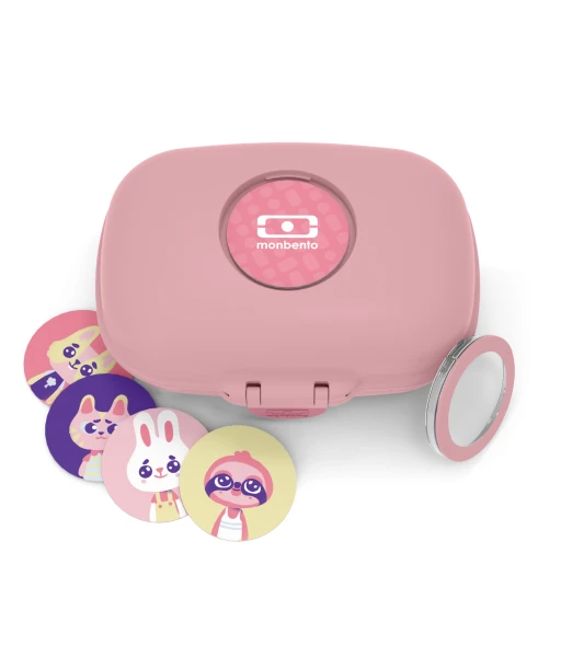 Monbento Gram children's snack box BPA-free — blush pink 2