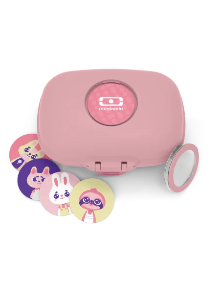Monbento Gram children's snack box BPA-free — blush pink — photo 2