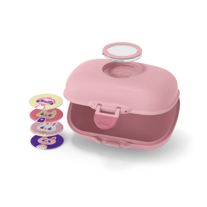 Monbento Boîte à goûter pour enfants sans BPA Gram – Rose blush