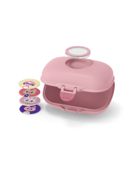 Monbento Boîte à goûter pour enfants sans BPA Gram – Rose blush
