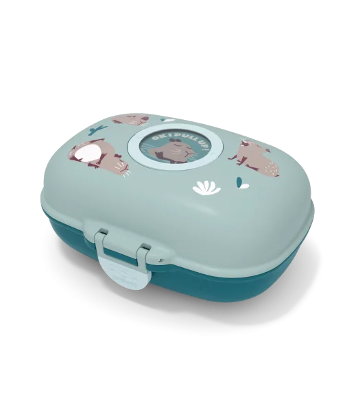 Monbento Boîte à goûter pour enfants sans BPA Gram – Bleu capy