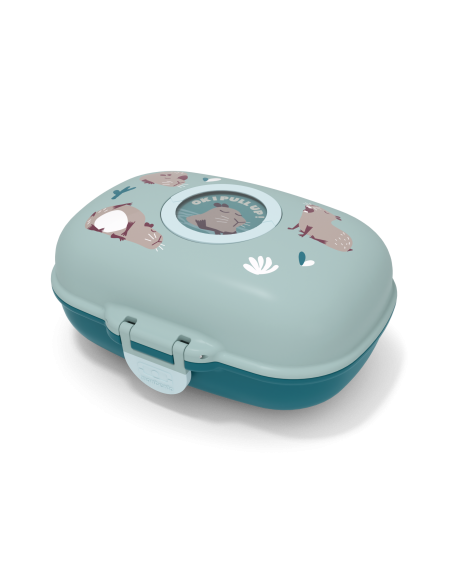 Monbento Boîte à goûter pour enfants sans BPA Gram – Bleu capy