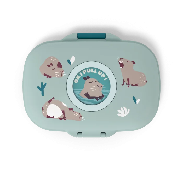 Monbento Boîte à goûter pour enfants sans BPA Gram – Bleu capy