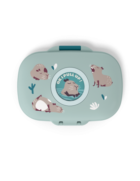Monbento Boîte à goûter pour enfants sans BPA Gram – Bleu capy