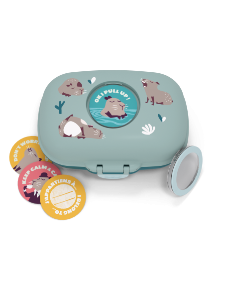 Monbento Boîte à goûter pour enfants sans BPA Gram – Bleu capy