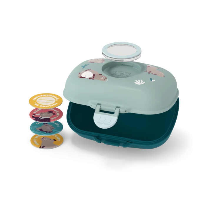 Monbento Boîte à goûter pour enfants sans BPA Gram – Bleu capy
