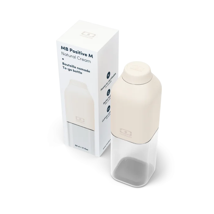 Monbento Positive M خالٍ من البيسفينول أ للأطفال والبالغين — Natural cream سعة 500ml — صورة 4