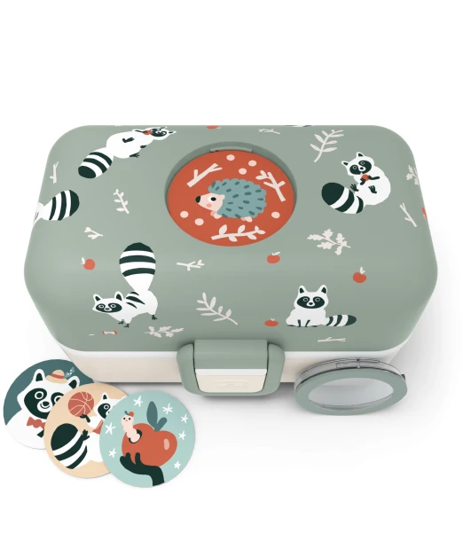 Monbento lunch box for children BPA-free Treasure – Raccoon 2