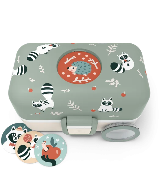 Monbento Lunch box pour enfants sans BPA Tresor – Raccoon Lunch 2