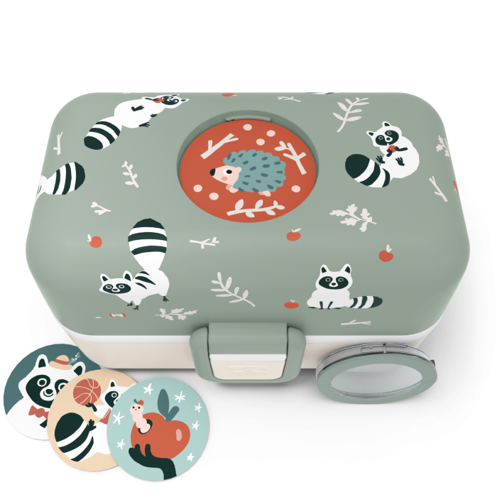 Monbento Lunch box pour enfants sans BPA Tresor – Raccoon Lunch