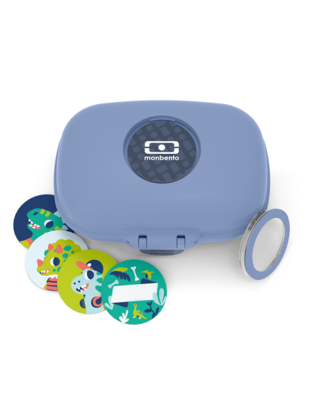 Monbento Boîte à goûter pour enfants sans BPA Gram – Bleu