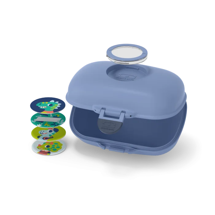Monbento Boîte à goûter pour enfants sans BPA Gram – Bleu