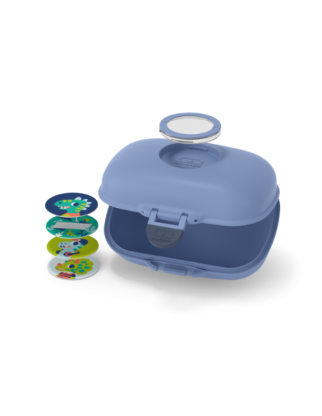 Monbento Boîte à goûter pour enfants sans BPA Gram – Bleu