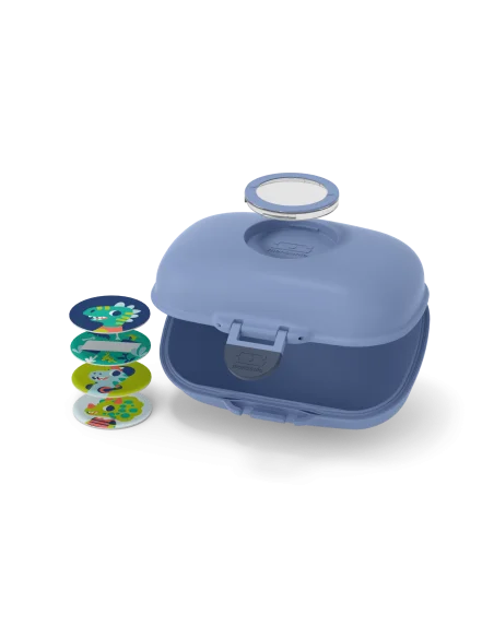 Monbento Boîte à goûter pour enfants sans BPA Gram – Bleu