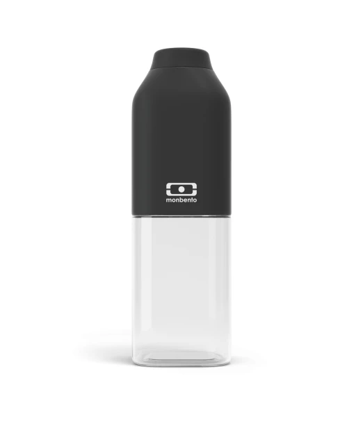 Monbento Positive M bottle, drink bottle, BPA free, for children and adults - Black 500 ml
