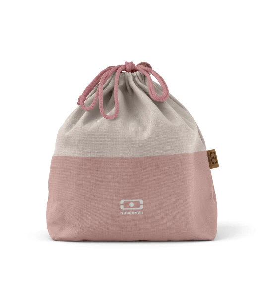 Monbento L pouch for children's lunch box and water bottle – Natural Pink