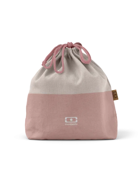 Monbento L pouch for children's lunch box and water bottle – Natural Pink