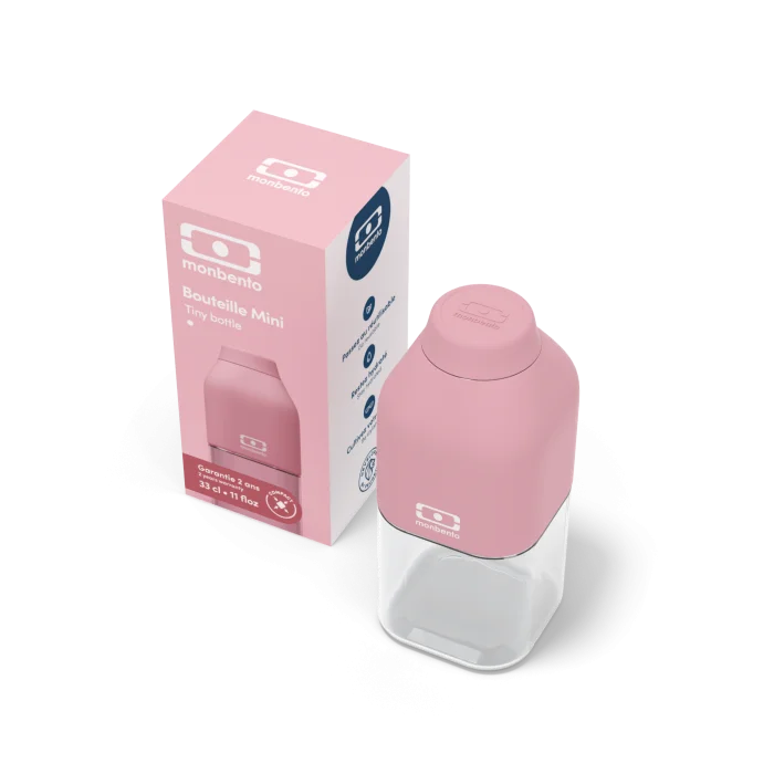 Monbento Gourde pour enfants sans BPA Positive S – Rose 330ml