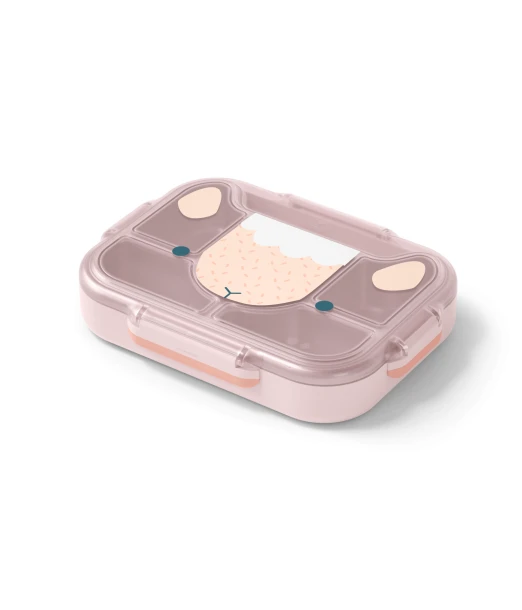 Monbento Lunch box children's compartmented tray Wonder – Pink sheep
