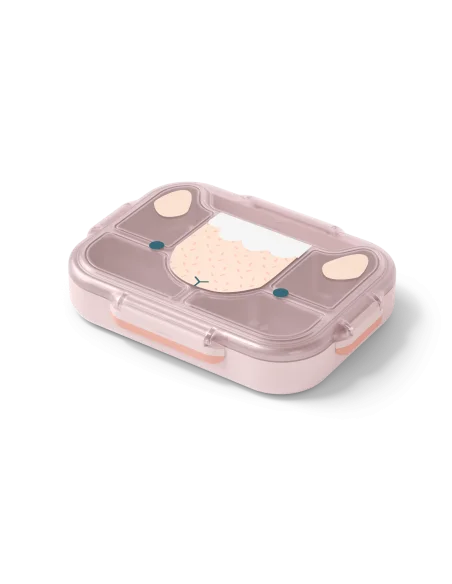 Monbento Lunch box children's compartmented tray Wonder – Pink sheep