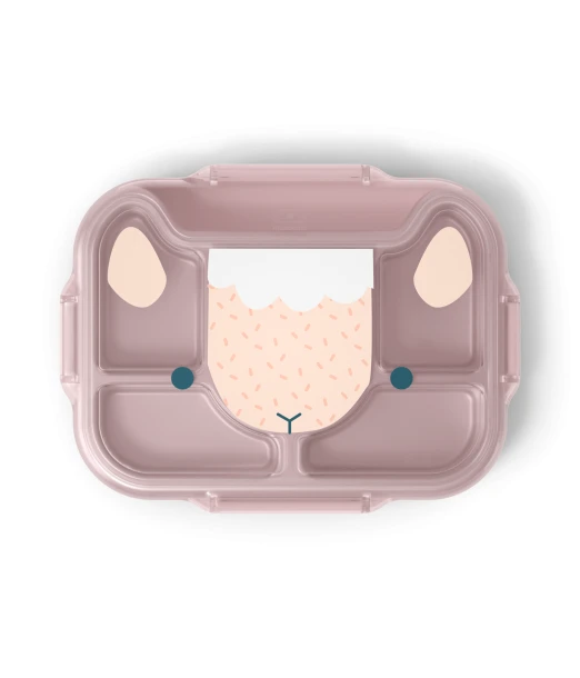Monbento Lunch box children's compartmented tray Wonder – Pink sheep 2