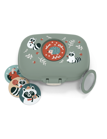 Monbento Boîte à goûter pour enfants sans BPA Gram – Vert