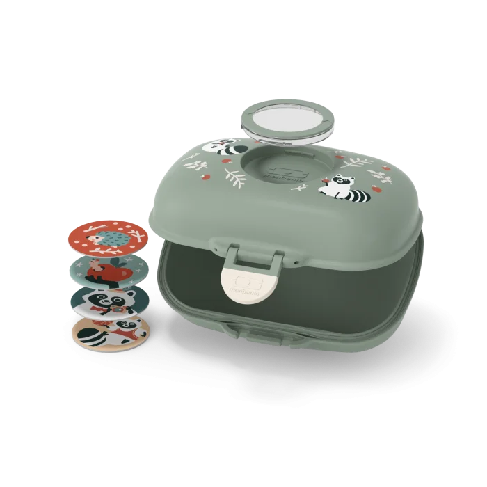 Monbento Boîte à goûter pour enfants sans BPA Gram – Vert