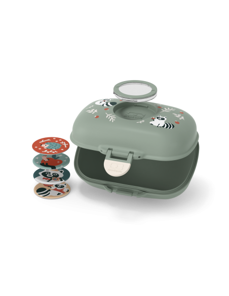 Monbento Boîte à goûter pour enfants sans BPA Gram – Vert