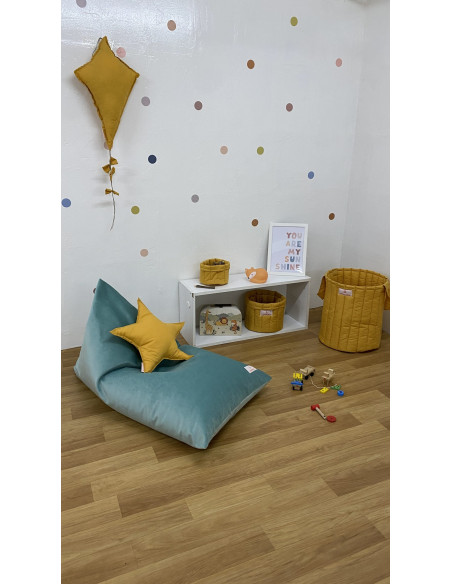 Minitribe Pouf pour enfants Dreamer - Vert eau dans Déco chambre bébé chez Baby And Mom Maroc