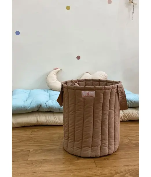 Minitribe Panier à jouets Havana - Camel Déco chambre bébé -