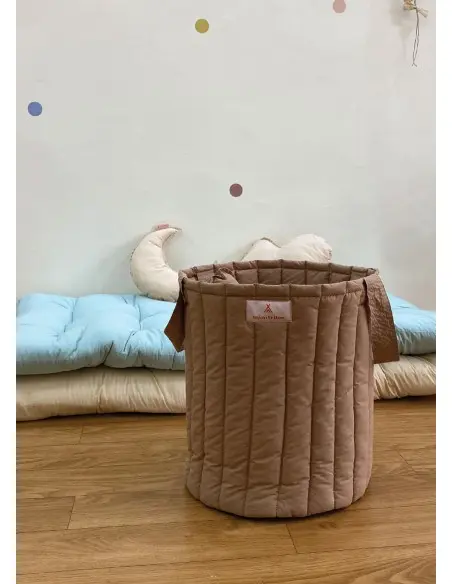 Minitribe Panier à jouets Havana - Camel Déco chambre bébé -