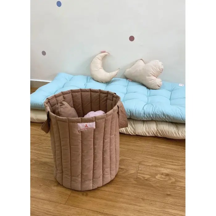 Minitribe Panier à jouets Havana - Camel Déco chambre bébé -