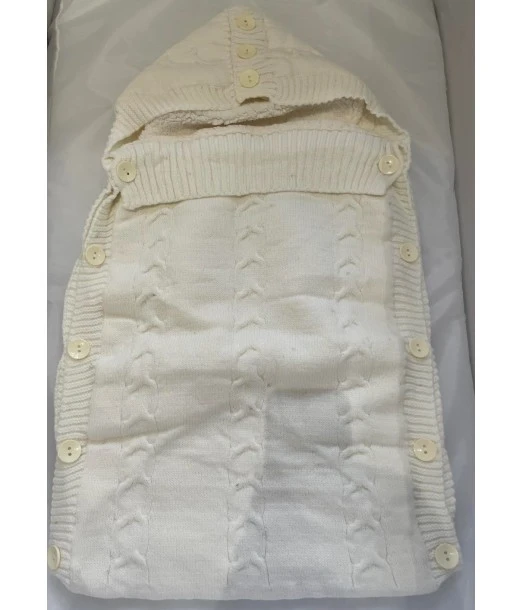 100% natural wool baby nest - White