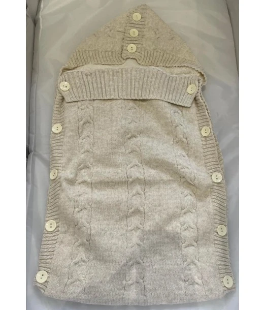 Baby nest in 100% natural wool - Beige