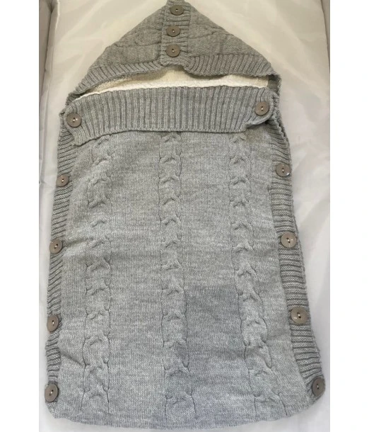 100% natural wool baby nest - Grey