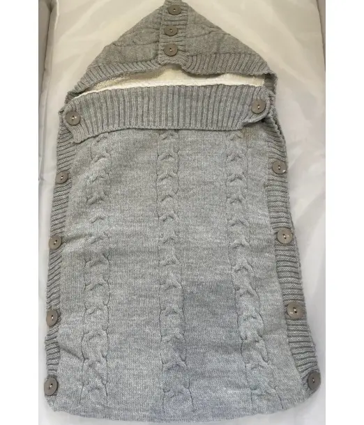 Nid d'ange en Laine 100% naturel - Gris Nid d'ange - Maroc