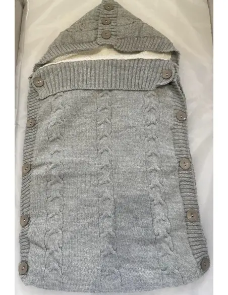 Nid d'ange en Laine 100% naturel - Gris Nid d'ange - Maroc