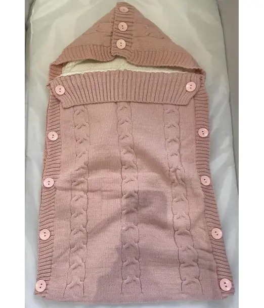 Nid d'ange en Laine 100% naturel - Rose Nid d'ange - Maroc