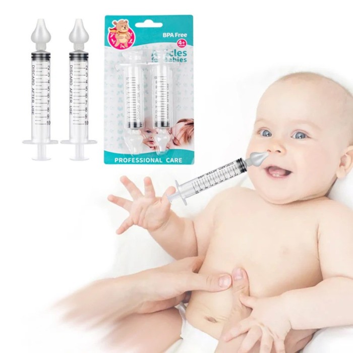 Seringue de Lavage Nasal Lot de 2 - Hygiène Nasale Facile et