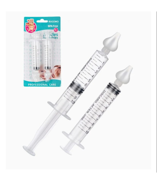 Seringue de Lavage Nasal Lot de 2 - Hygiène Nasale Facile et Efficace 6mois+ au Maroc - Baby And Mom