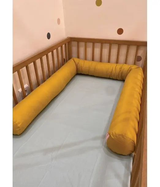 Minitribe Traversin pour bébé Jaune Moutarde Univers Bébé -