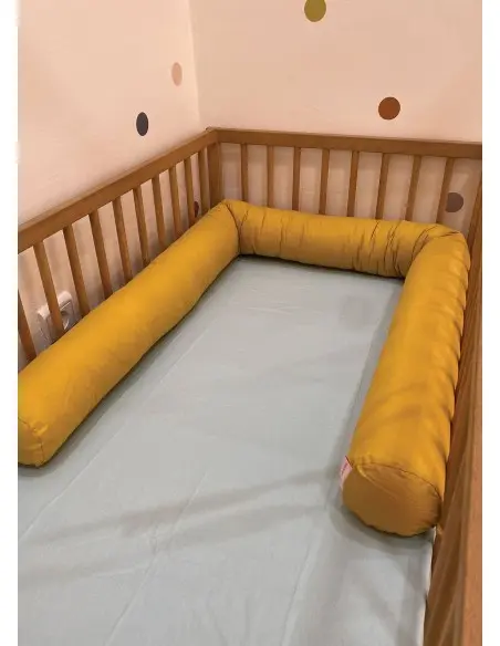 Minitribe Traversin pour bébé Jaune Moutarde Univers Bébé -