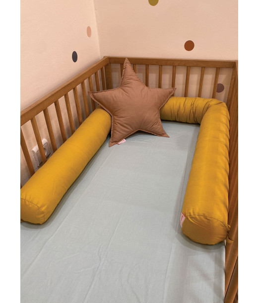 Minitribe Traversin pour bébé Jaune Moutarde Univers Bébé - 2