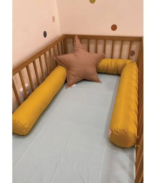 Minitribe Traversin pour bébé Jaune Moutarde Univers Bébé - 2