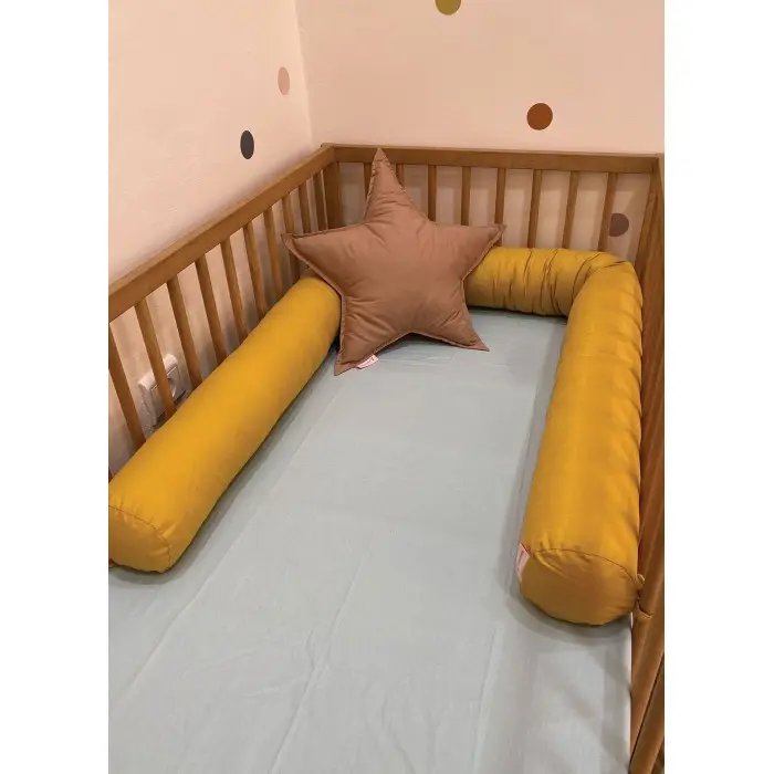 Minitribe Traversin pour bébé Jaune Moutarde Univers Bébé -