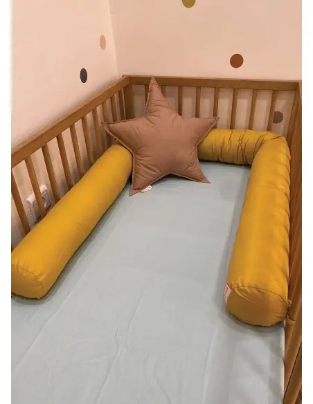 Minitribe Traversin pour bébé Jaune Moutarde Univers Bébé -