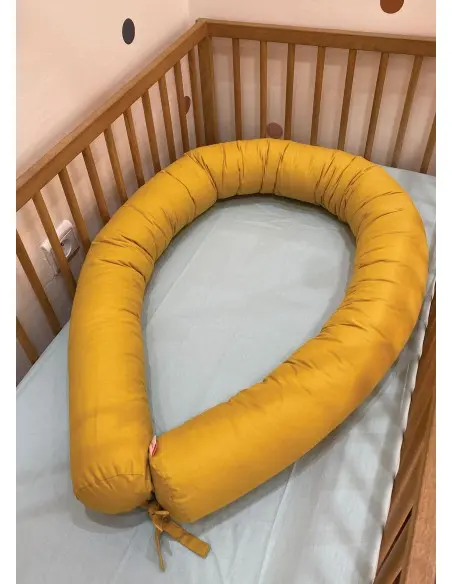 Minitribe Mustard Yellow baby bolster — photo 3