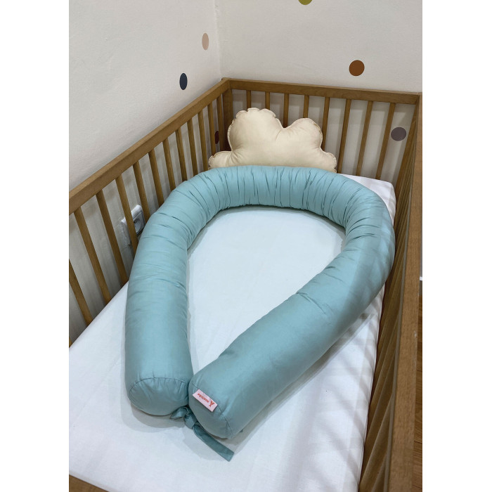 Minitribe Traversin pour bébé Vert Pastel Univers Bébé -